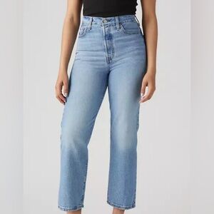 Levi’s ribcage straight ankle jeans
